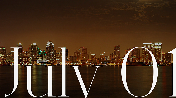 July 01 Font