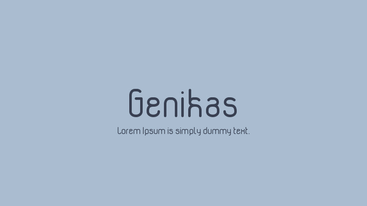 Genikas Font