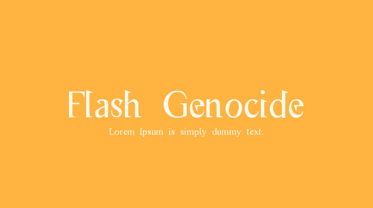 Flash Genocide Font