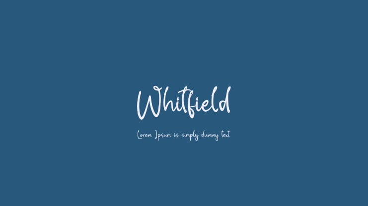 Whitfield Font