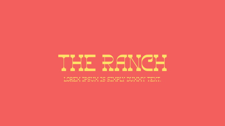The Ranch Font Family