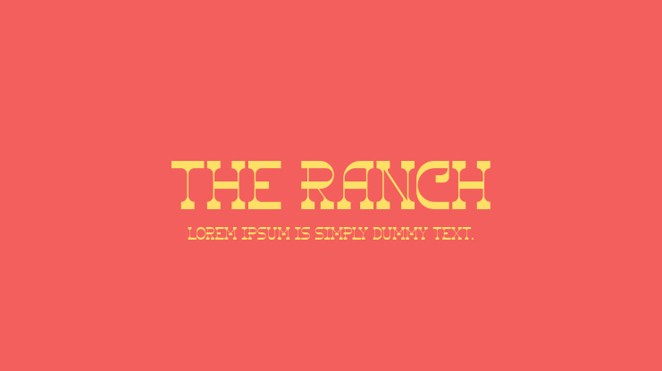 The Ranch Font Family