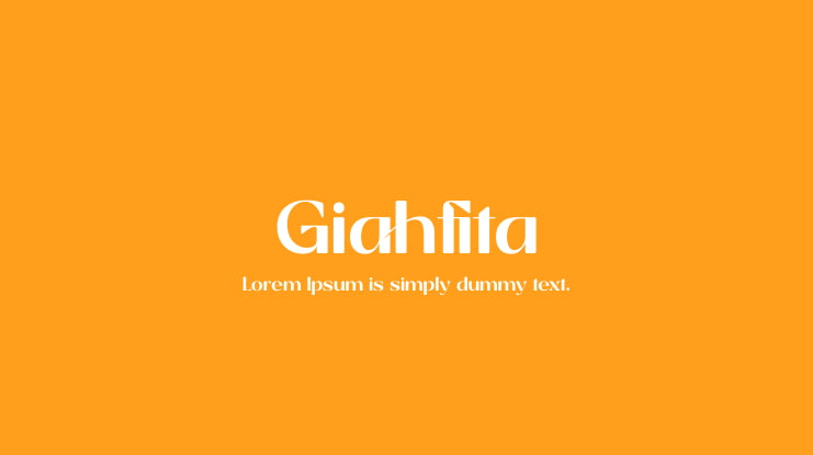 Giahfita Font