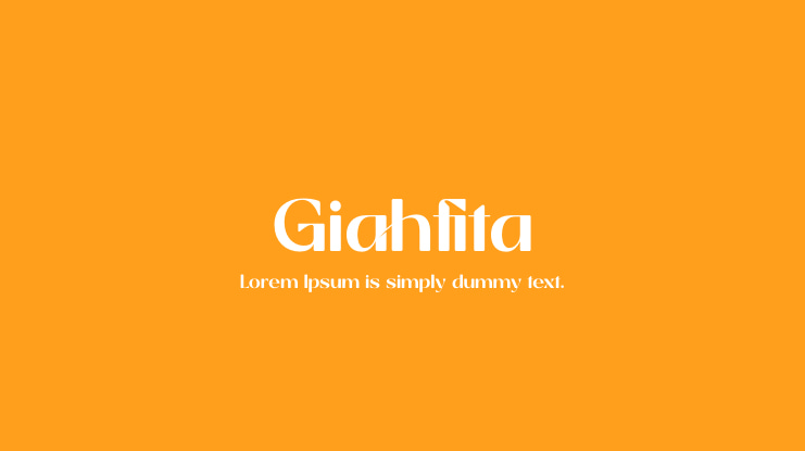 Giahfita Font