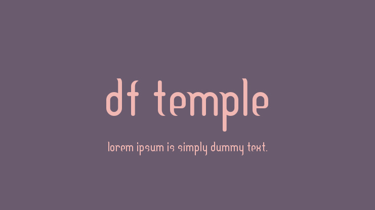 DF Temple Font