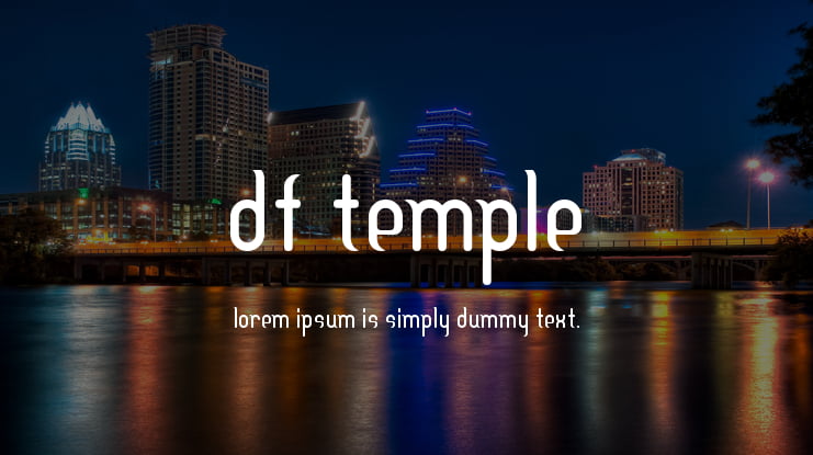 DF Temple Font