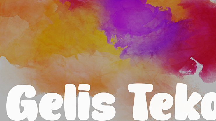 Gelis Teko Font