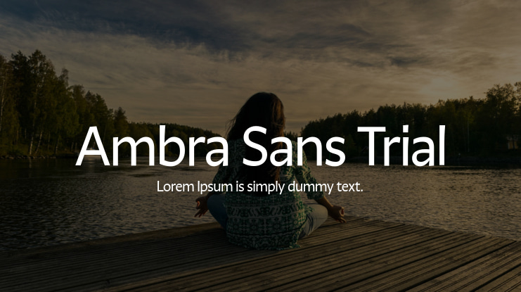 Ambra Sans Trial Font Family