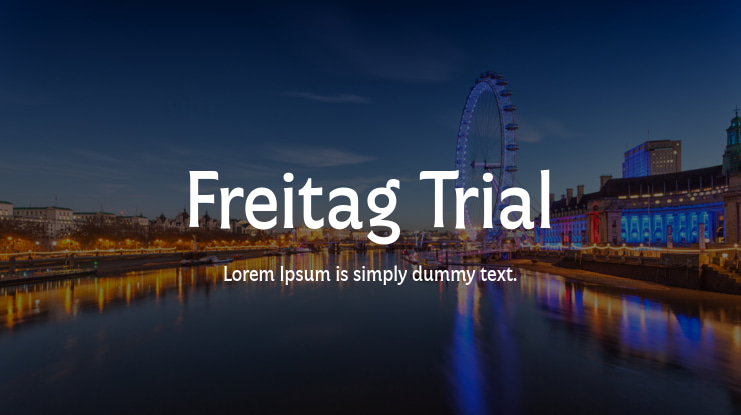 Freitag Trial Font Family
