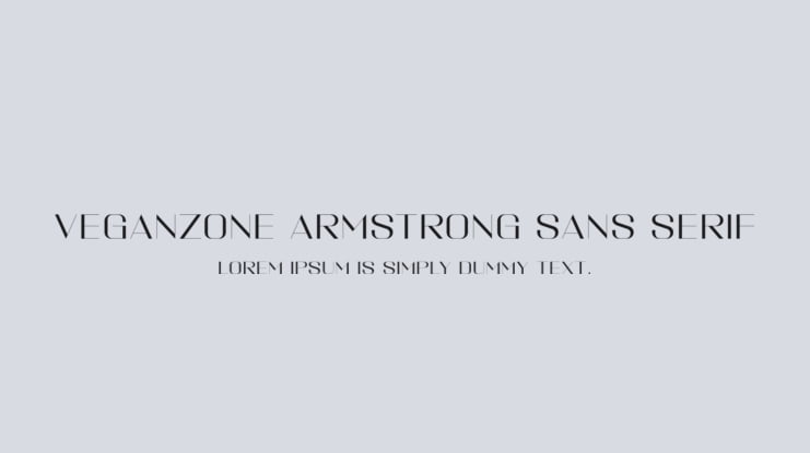 Veganzone Armstrong Sans Serif Font Family