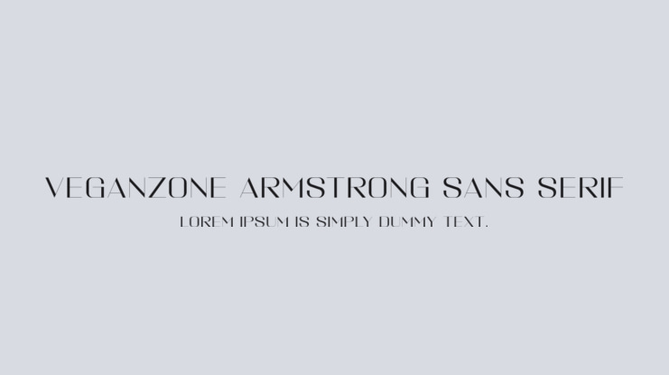 Veganzone Armstrong Sans Serif Font Family