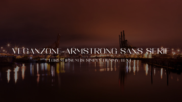 Veganzone Armstrong Sans Serif Font Family