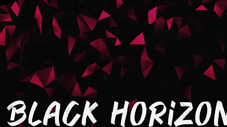 BLACK HORIZON Font