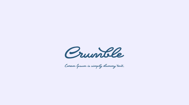 Crumble Font