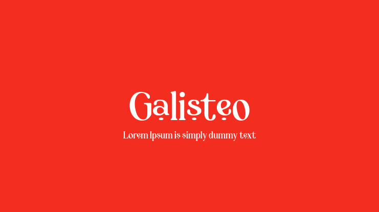 Galisteo Font