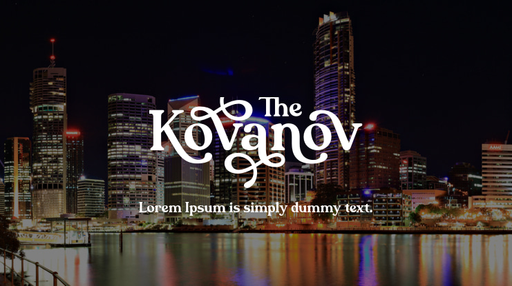 Kovanov Font