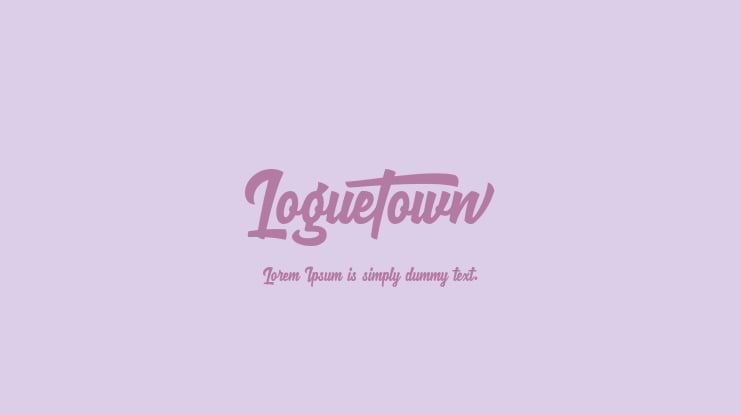 Loguetown Font