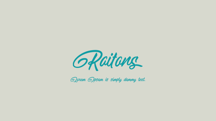 Raitons Font