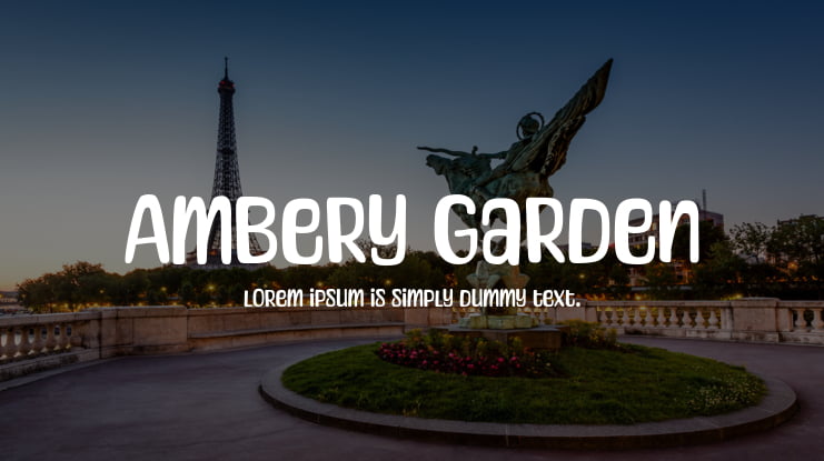 Ambery Garden Font