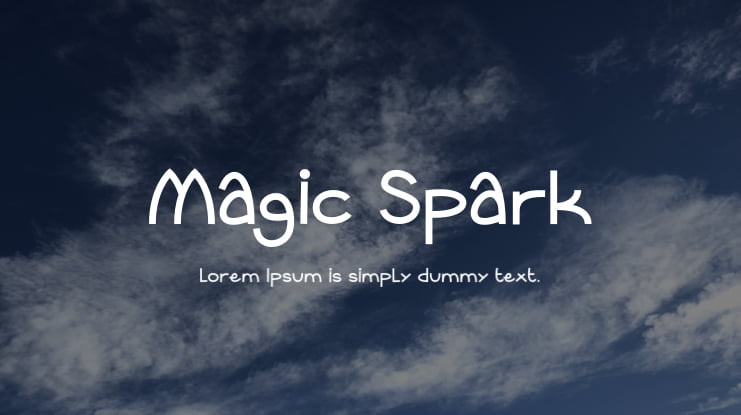 Magic Spark Font