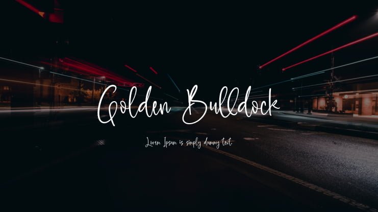 Golden Bulldock Font