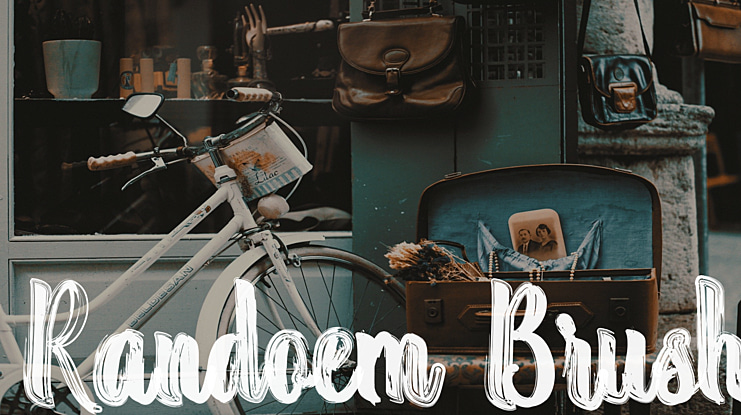Randoem Brush Font