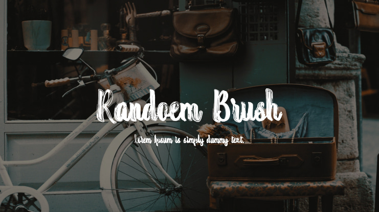 Randoem Brush Font