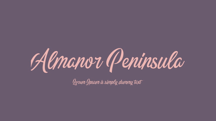 Almanor Peninsula Font