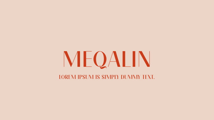 Meqalin Font