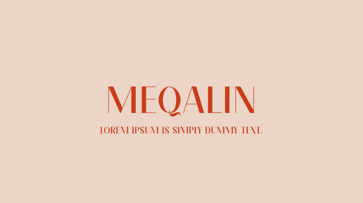 Meqalin Font