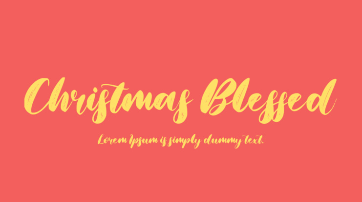 Christmas Blessed Font