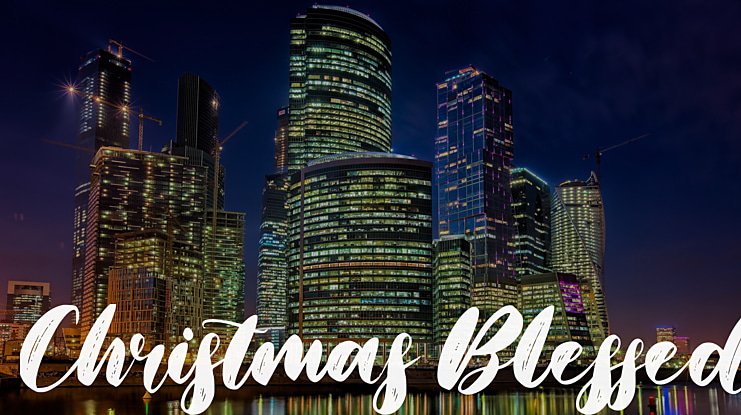 Christmas Blessed Font