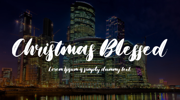 Christmas Blessed Font