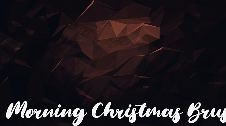 Morning Christmas Brush Font