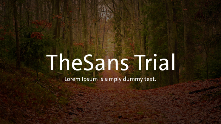 TheSans Trial Font Family