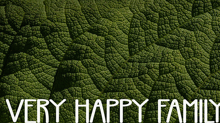 Very Happy Family Font