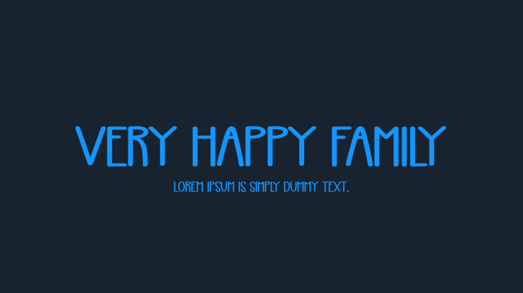 Very Happy Family Font