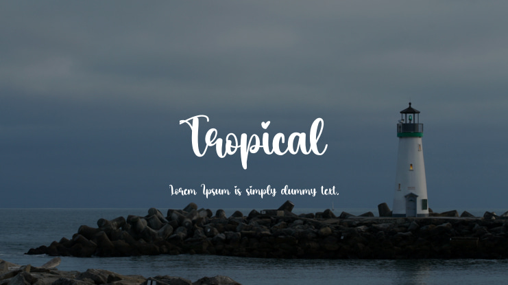 Tropical Font
