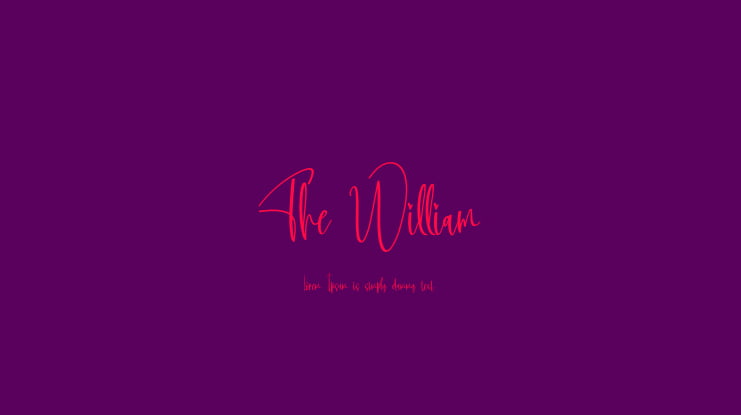The William Font