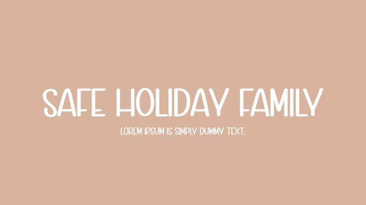 Safe Holiday Family Font