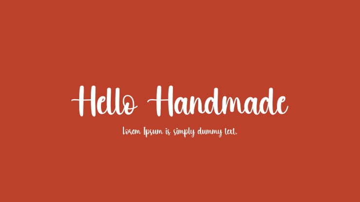 Hello Handmade Font