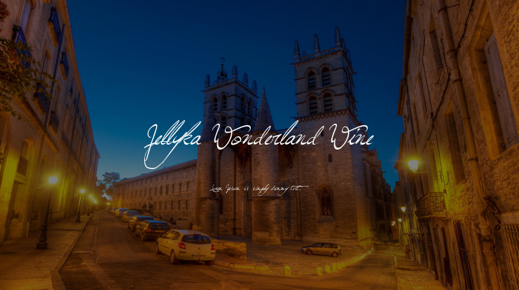 Jellyka Wonderland Wine Font
