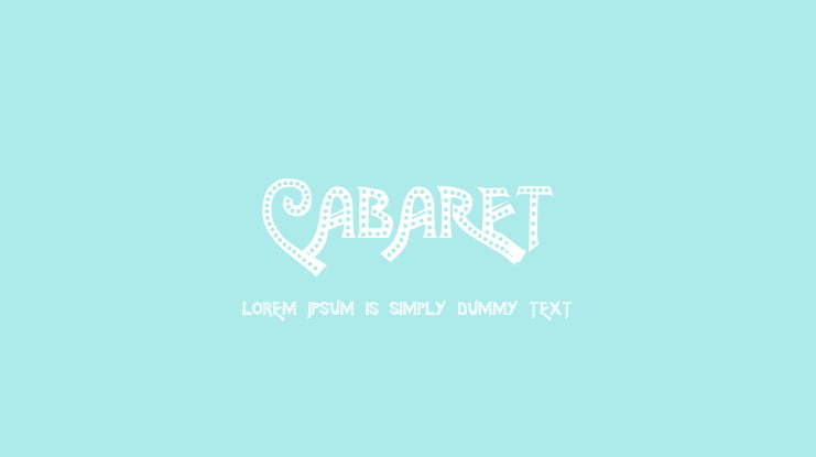 CABARET Font