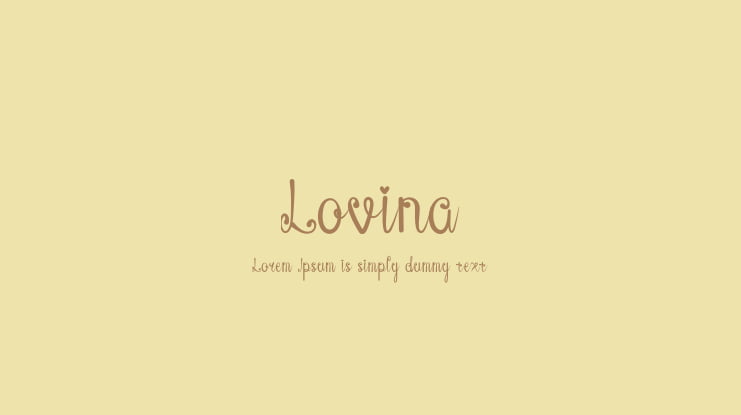Lovina Font