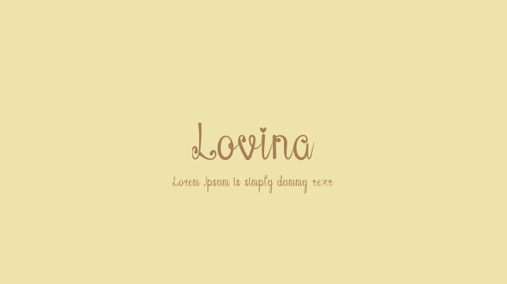 Lovina Font