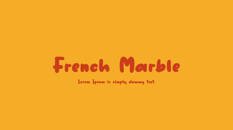 French Marble Font