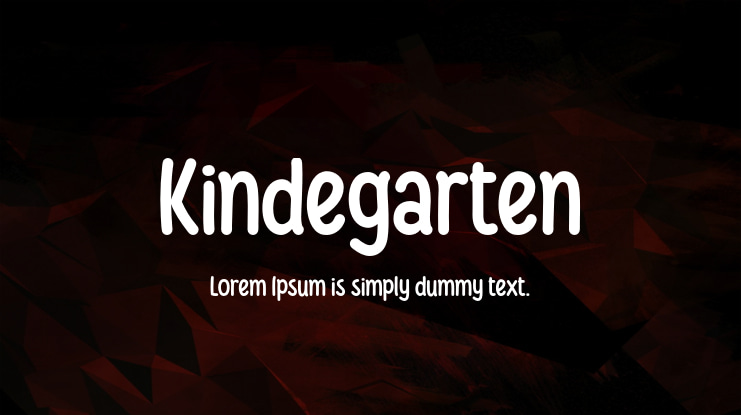 Kindegarten Font