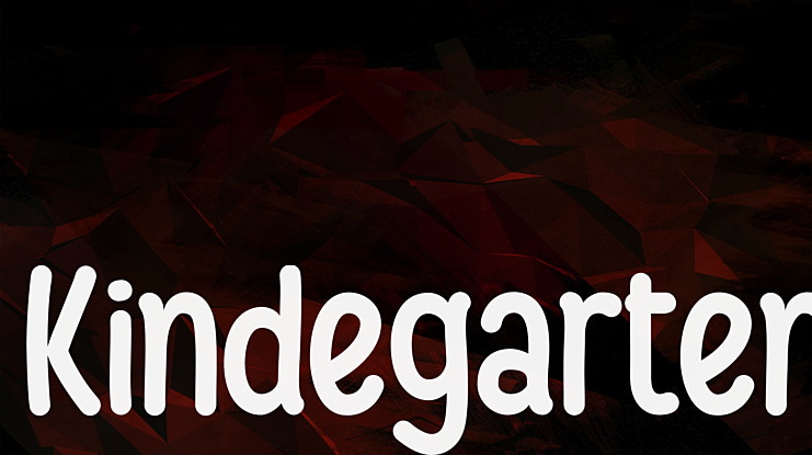 Kindegarten Font