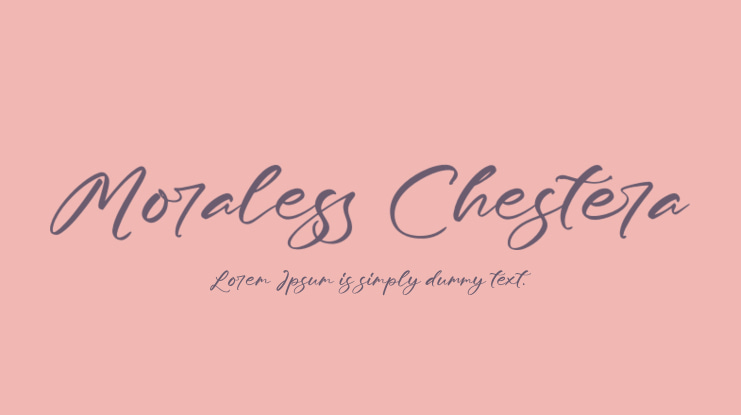 Moraless Chestera Font