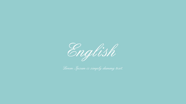 English Font